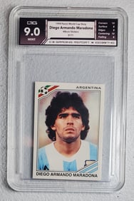 Diego Armando Maradona, 1994 Panini World Cup Story, Gem Mint 9