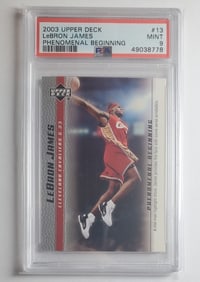 Lebron James Rookie Upper Deck PSA 9