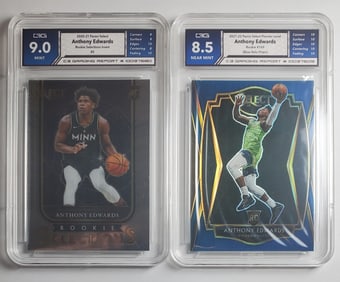 Anthony Edwards Rookies Gem Mint 8.5 &  9
