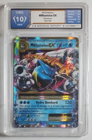 Mblastoise EX, 2016 Pokemon, Evolutions #22/108, Gem Mint 10