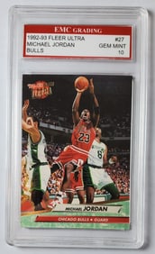 Michael Jordan Fleet Ultra 1992 Gem Mint 10