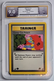 Goop Gas Attack 1st Edition Pokemon Card, Gem Mint 9