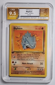Ryhorn 1st Edition 1999 Pokemon Card Gem Mint 9.5