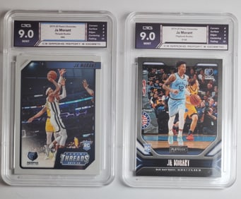 Ja Morant Rookie Cards Panini Both Gem Mint 9