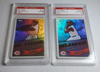 Ken Griffey Jr. 2007 Topps, Both Gem Mint 10