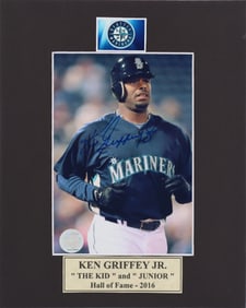 Ken Griffey Jr., Hand-Signed Authenticated Picture, 4.5"x6.5"