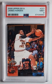 James Harden Upper Deck Rookie Card PSA 9