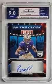 Rome Odunze Panini NIL Autographed Card Gem Mint 9