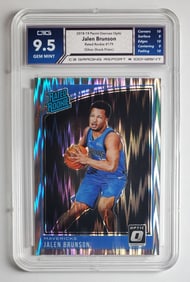 Jalen Brunson Panini Donruss Rookie Card Gem Mint 9.5