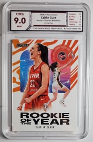 Caitlin Clark, Panini Insert, Rookie of the Year Gem Mint 9
