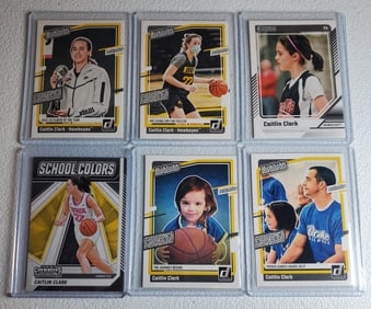 Caitlin Clark Lot of 6 Rookie Baskeball Cards