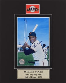 Willie Mays, Giants Baseball, Hand-Signed Authenticated Picture, 4"x6"