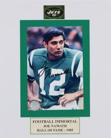 Joe Nammoth, Hand-Signed Authenticated Picture, 4"x6"