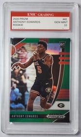 Anthony Edwards Rookie Green Prizm Gem Mint 10