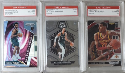 Nba Rookie Cards Lot of Wemby, Garland, & Haliburton