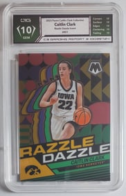 Caitlin Clark Razzle Dazzle Rookie Gem Mint 10