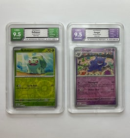 Bulbasaur & Gengar Holos Gem Mint 9.5