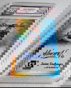 James Rodriguez Autographed Card, 2016-17 Panini Donruss, Gem Mint 9