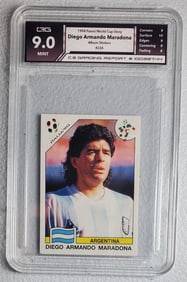 Diego Armando Maradona, 1994 Panini World Cup Story, Gem Mint 9