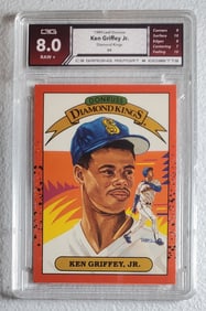 Ken Griffey Jr Rookie Gem Mint 8 Error Card