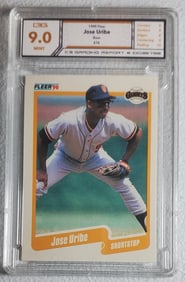 Jose Uribe 1990 Error Card Gem Mint 9