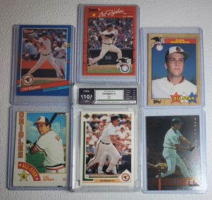 Cal Ripken Jr 6 Baseball Card Lot