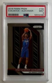 Shai Gilgeous-Alexander Rookie Card PSA 9 Mint