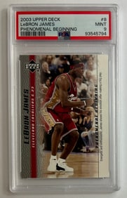Lebron James Rookie Card #8 PSA 9