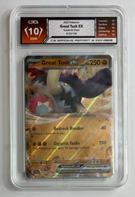 Great Tusk EX Scarlet & Violet Gem Mint 10