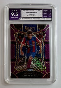 Lamine Yamal Panini Select Rookie Card Gem Mint 9.5