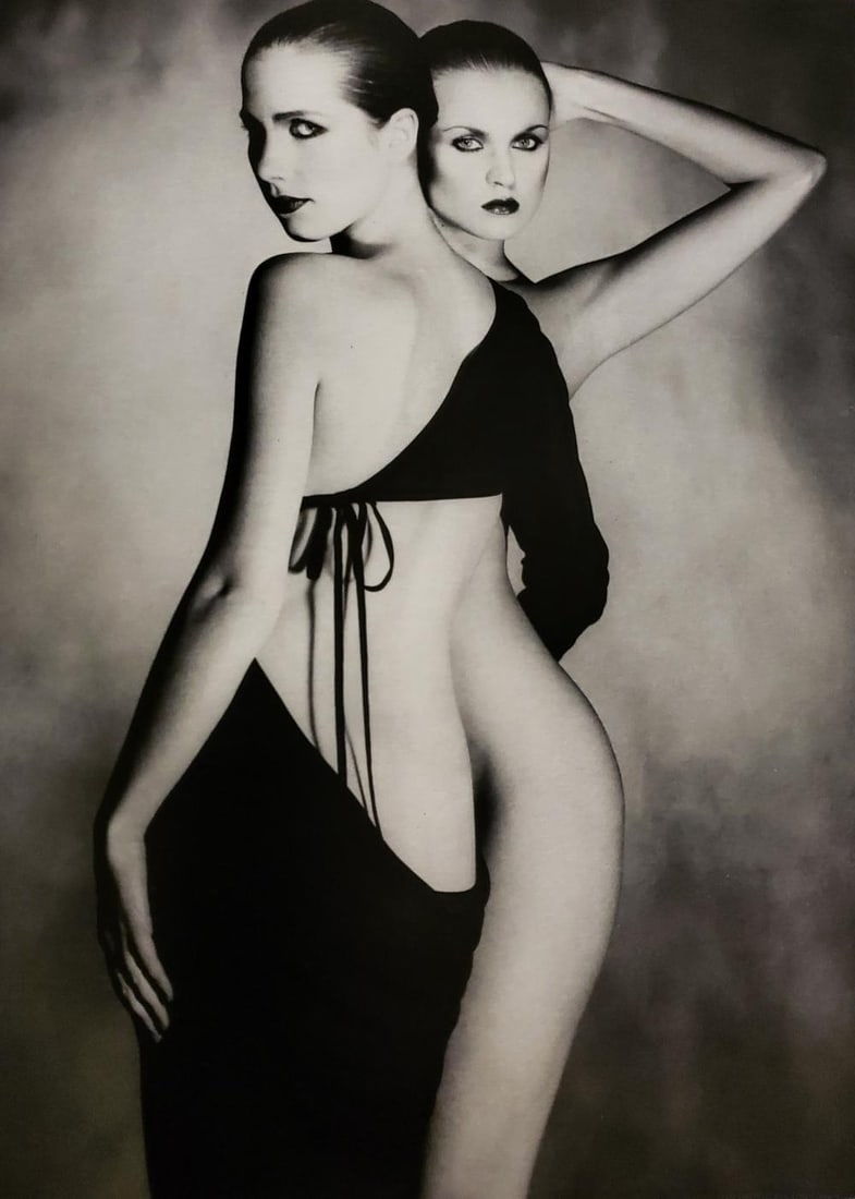 John Swannell, Dangerous Duo II, 1980's - 1: Photographer: John Swannell was born in 1946. After leaving school at 16, he worked first as an assistant at Vogue Studios and then assisted David Bailey for four years before setting up his own studi