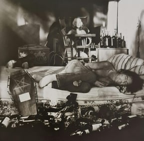 Terry O'Neill, Alice Cooper Re-Enacting A Nightmare After Coming Out Of An Alcoholic'S Rehabilition