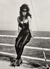 Helmut Newton, Masked Female Fashion Sea, 1980 - 1