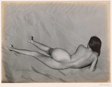 Edward Weston, Nude on Sand, Oceano, 1936