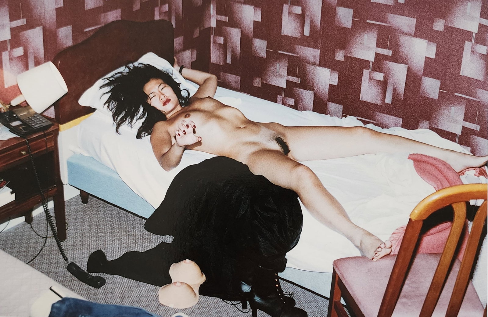 Helmut Newton 'Nude 1977 - 2002: Photographer: Helmut Newton Title/Subject: Nude Date Of Negative: 1997 - 2002 Type Of Print: Authentic Sheet Fed Photogravure/Heliogravure. Date Of Print: 2004 Paper: Medium weight, satin/matte finish