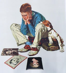 Norman Rockwell 'Star Struck' Signed & Numbered, 1980 Original Color Lithograph
