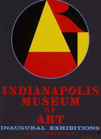 Robert Indiana, Hand Signed Indianapolis Museum of Art Poster, 1970