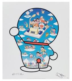 Takashi Murakami Doraemon, Let's Go Beyond These Dimensions on a Time Machine with Master Fujiko F.
