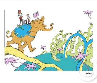 Dr Seuss The More That You Read, The More Things You'll Know! Signed Limited Edition