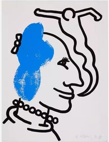 Keith Haring 'The Story Of Red And Blue - 1990, L. Pp. 128-13, Signed & Numbered, 1989-1990