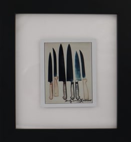 Andy Warhol (After), 'Knives' 1981, Framed Estate Polaroid