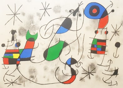 Joan Miro, 'Derriere le Miroir 164-165, pg 4-5 -1967', original lithograph