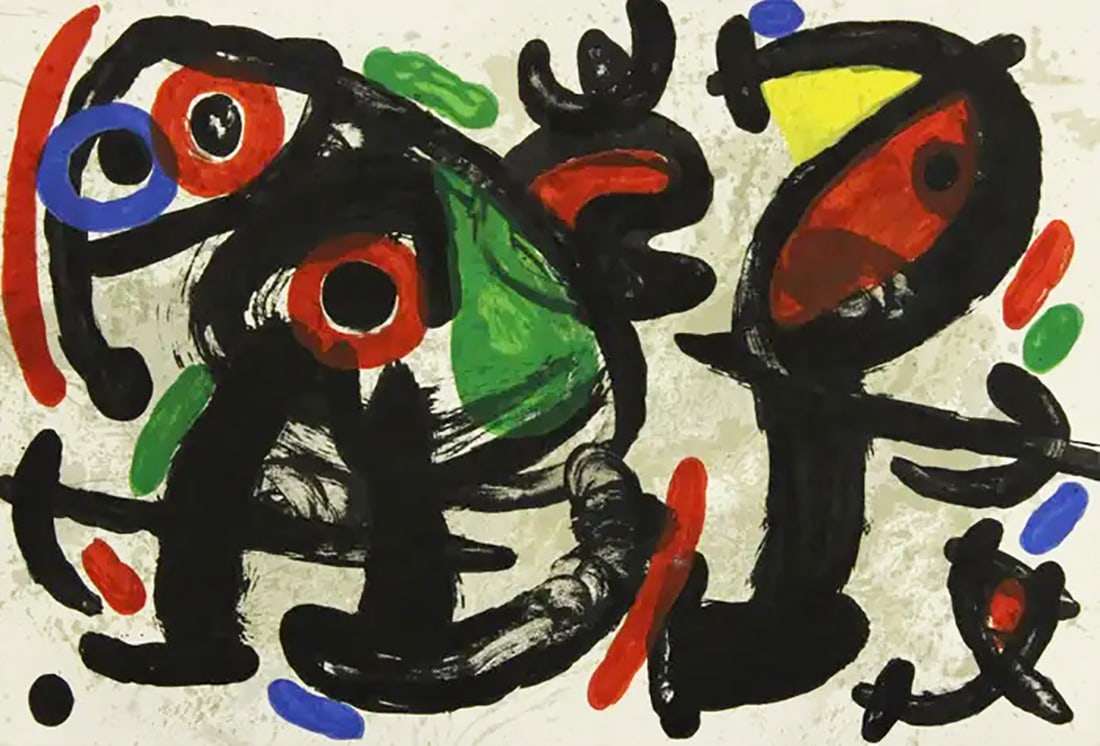 Joan Miro, 'Derriere le Miroir, no. 186 pg 10-11', 1970 (1 of 1)