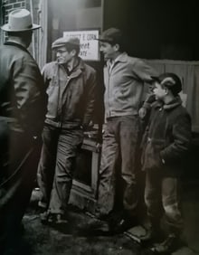 Dennis Stock, James Dean at barn, Fairmount Indiana - 1