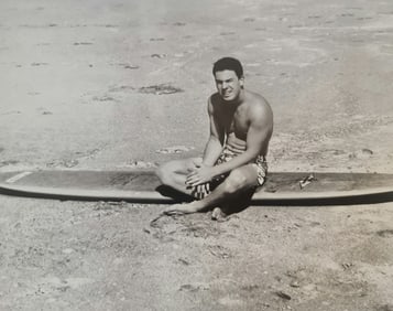 Leroy Grannis, Lance Carson, Hermosa Beach, 1965