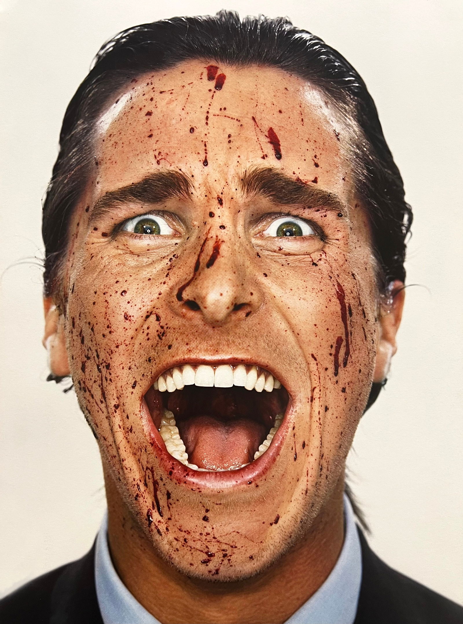 Martin Schoeller, Christian Bale, New York, NY, 2000: Photographer: Martin Schoeller (born March 12, 1968) is a New York-based photographer. Subject: "Christian Bale, New York, NY" Date Of Negative: 2000 Type Of Print: Fine Duotone Photo Engraving Date O