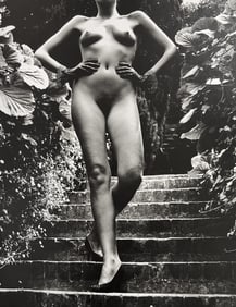 Helmut Newton, Nude Plastic Mattress, Ramatuelle, 1981