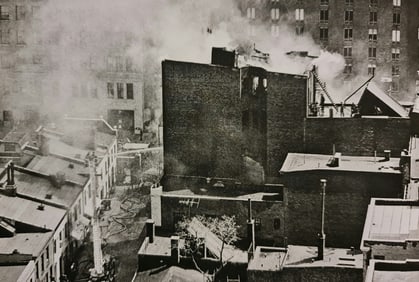 André Kertész, Crane and buildings, New York, 1971