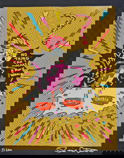 Ronnie Cutrone, 'Identity Crisis (Embellished) - Looney Tunes Mash-Up', Signed Limited Edition: Artist: Ronnie Cutrone Title: Identity Crisis (Embellished) Medium: Serigraph Year: 1989 Size: 40" x 30" Edition: Out of 20 Hand-Signed & Numbered Condition: Excellent is included