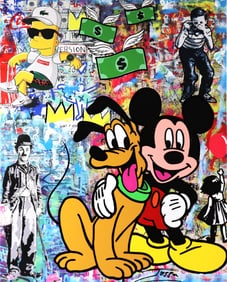 Jozza - Pop Art, 'Together Forever', Signed Acrylic Canvas Painting, 2025, 30"x24"